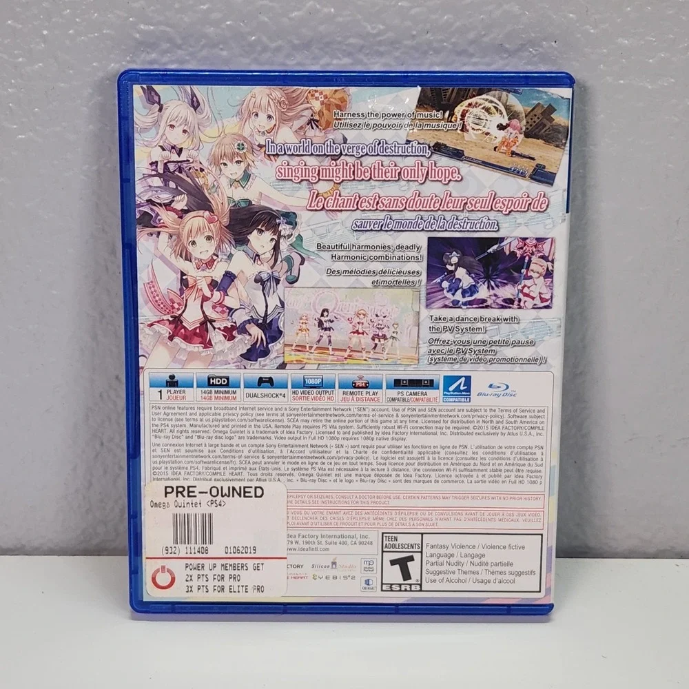 Sony omega quintet